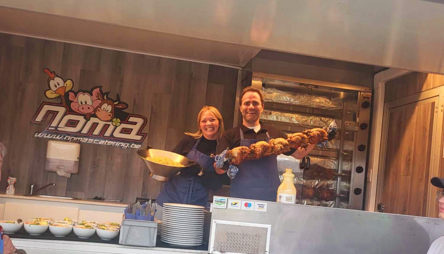Halve kip met frietjes bij FACQ Roeselare